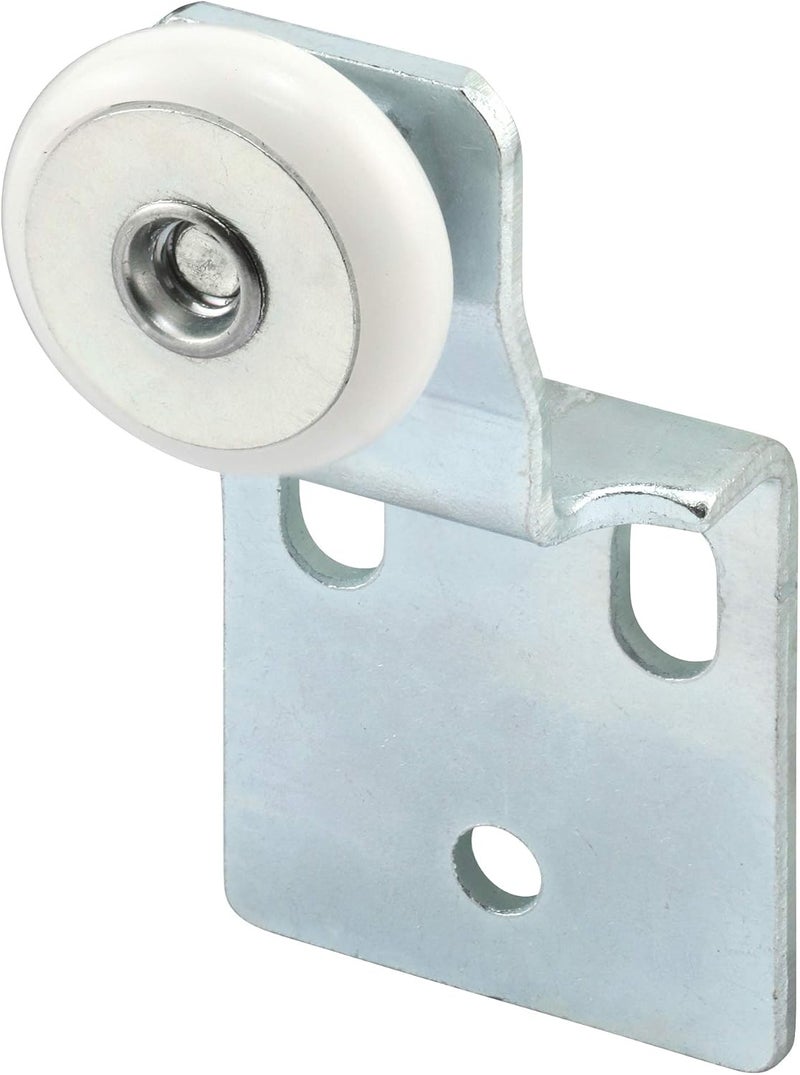 Slide-Co 16202-B Closet Door Roller Assembly with 3/4 in. Convex Edge Ball Bearing Plastic Wheel - Image 1